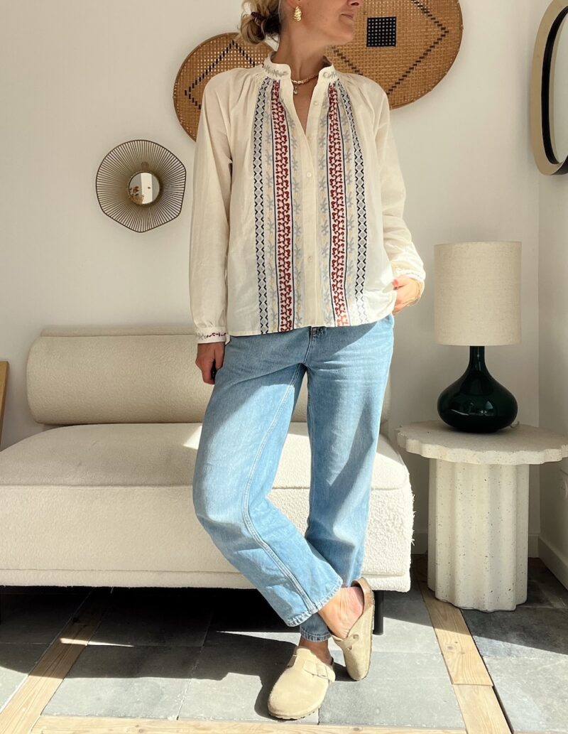 chemise élégante femme tissu fluide